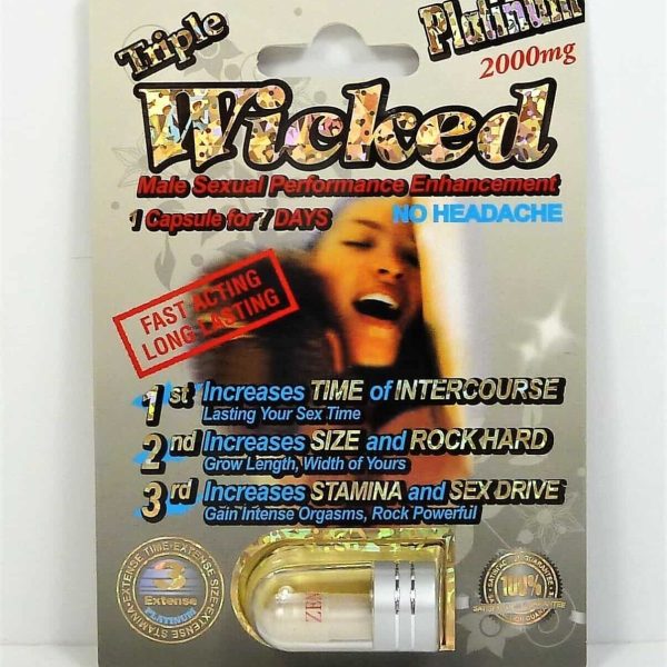 2000mg Wick,ed., '.Platinum.' 6 Pack