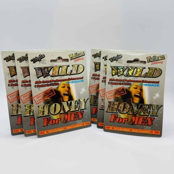 Triplle WIL,D 2000 mg Honey For Men 6 Pack Deal