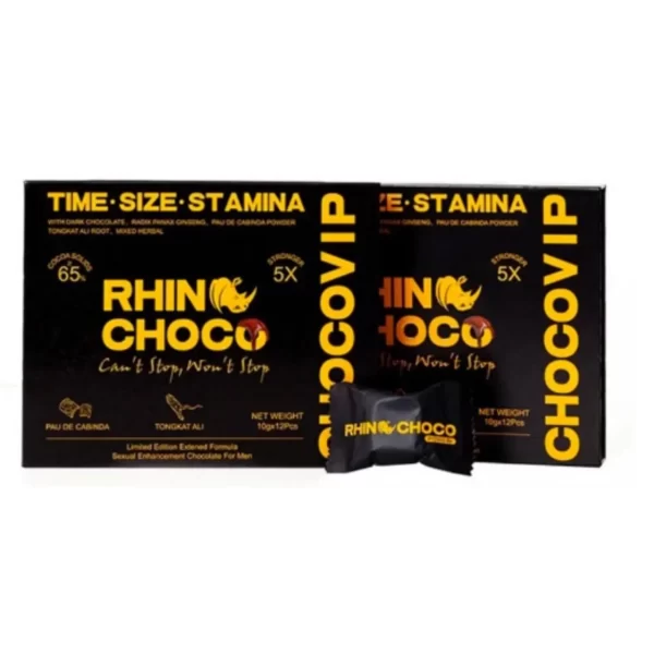 Rhino-Choco vip Chocolate for Men 12 Pieces 10 grams each of Rhino-Choco - Image 4
