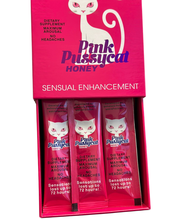 Pink Pussycat: Female Enhancement Honey Sachet Gift Box Of 12 - Image 2